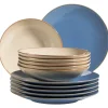 Tafelservice, Keramik OSSIA Sand, Hellblau