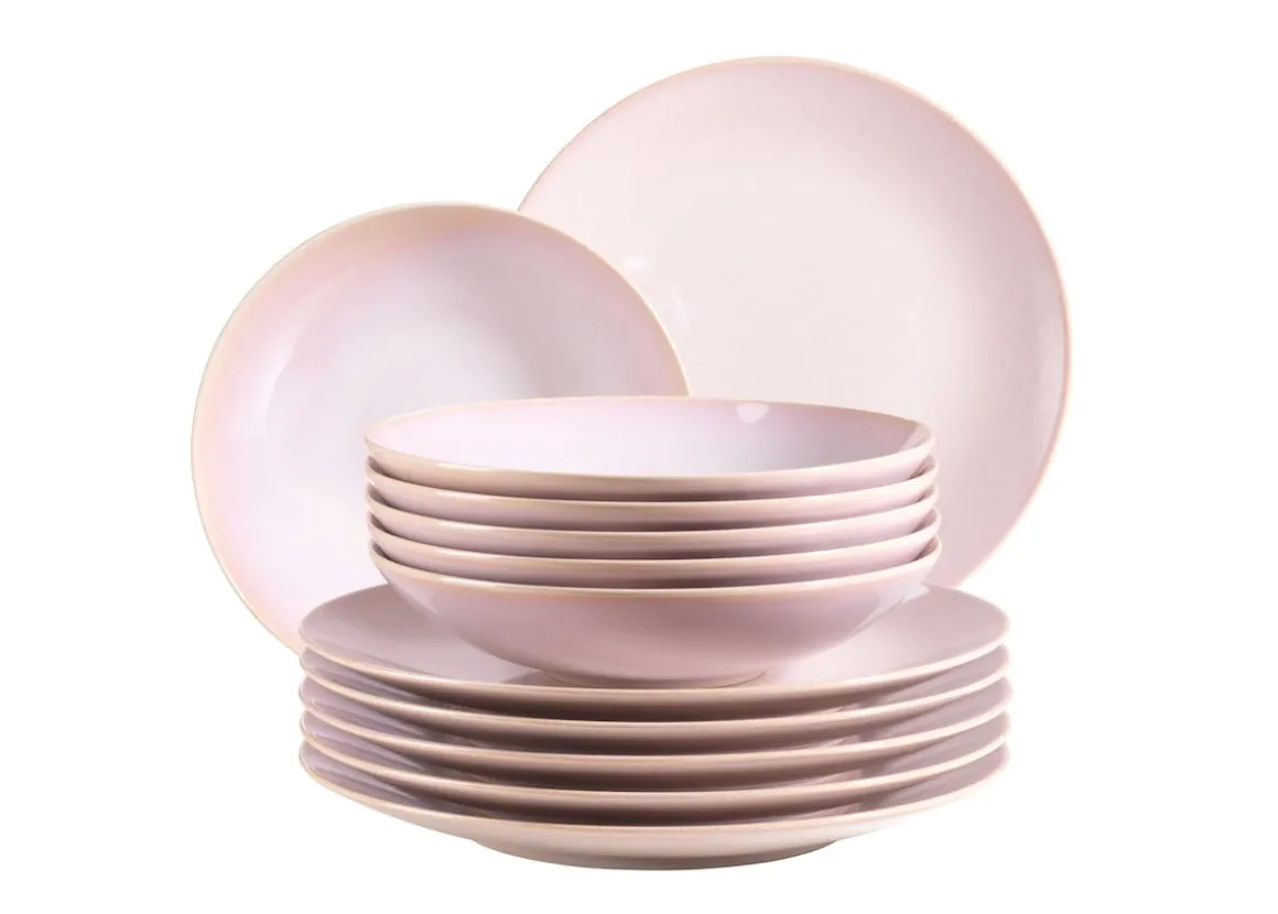 Tafelservice, Keramik OSSIA Sand, Hellblau