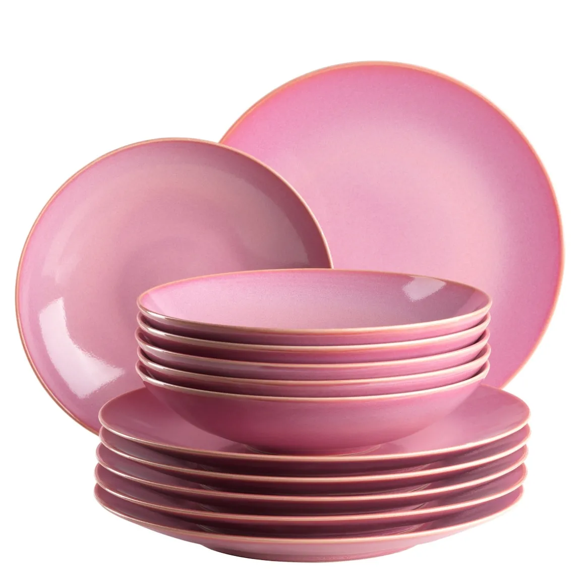 Tafelservice, Keramik OSSIA Sand, Hellblau