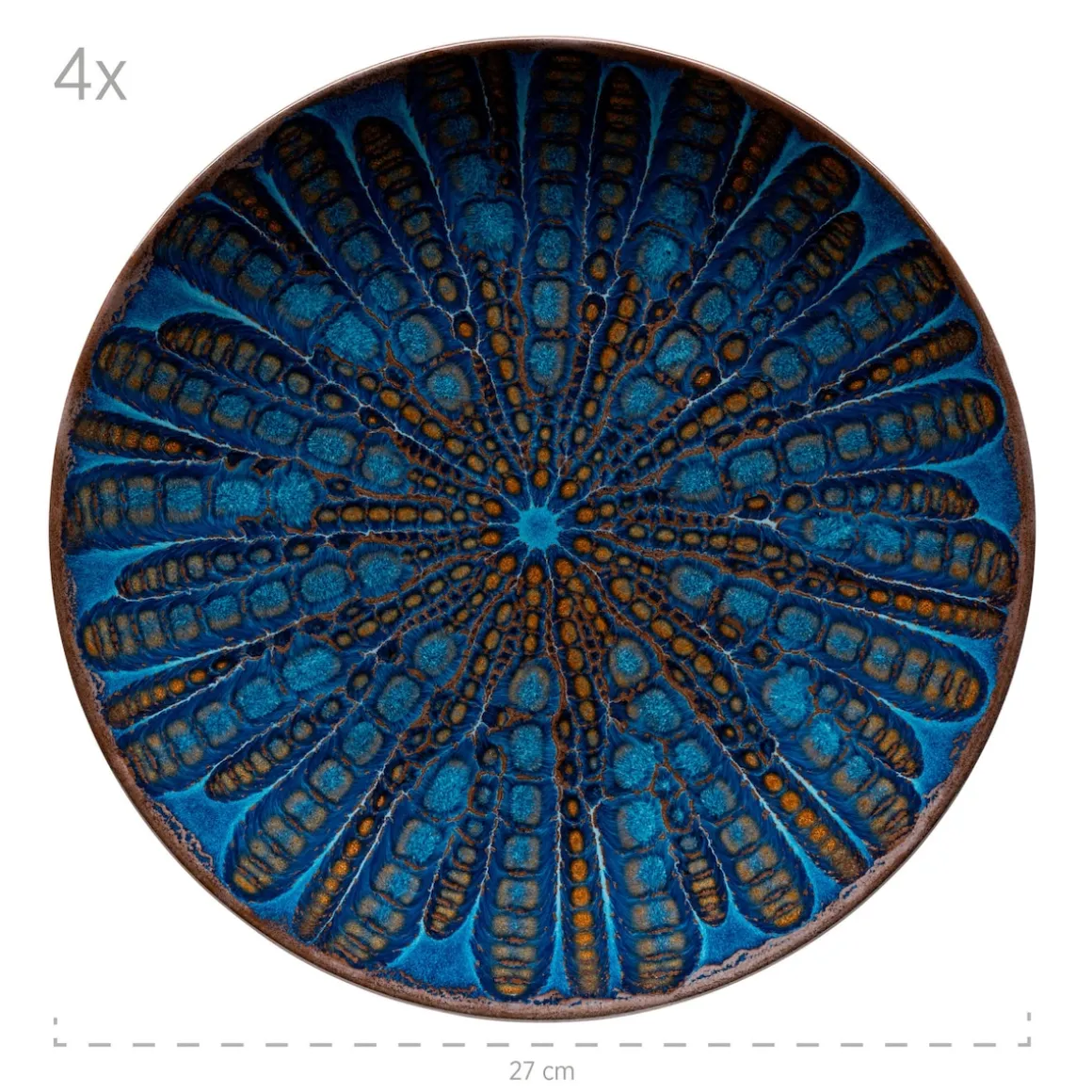 Tafelservice, Steinzeug Aquamarine