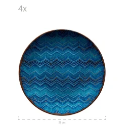 Tafelservice, Steinzeug Aquamarine