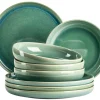 Tafelservice, Steinzeug Elina Uno Grün