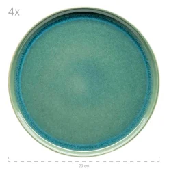 Tafelservice, Steinzeug Elina Uno Grün