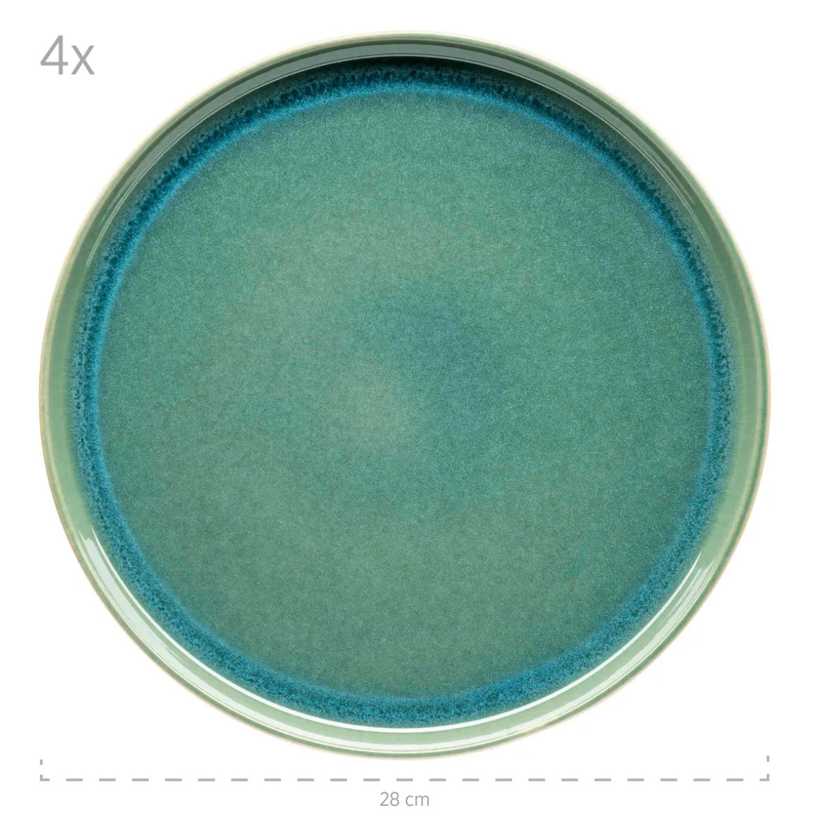 Tafelservice, Steinzeug Elina Uno Grün