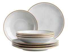 Tafelservice, Steinzeug Smoky's Weiß