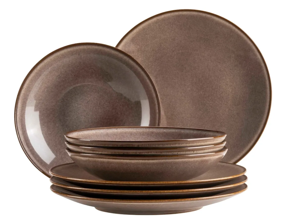 Tafelservice, Steinzeug Smoky's Braun