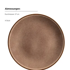 Tafelservice, Steinzeug Smoky's Braun