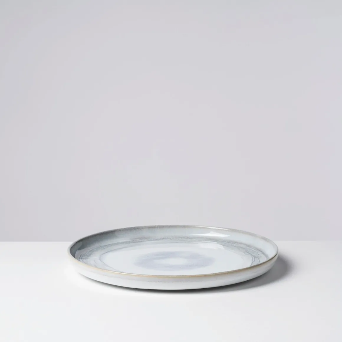 Tafelservice, Steinzeug TIEFER SEE Grau / Weiß