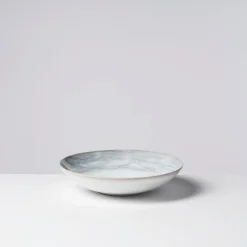 Tafelservice, Steinzeug TIEFER SEE Grau / Weiß