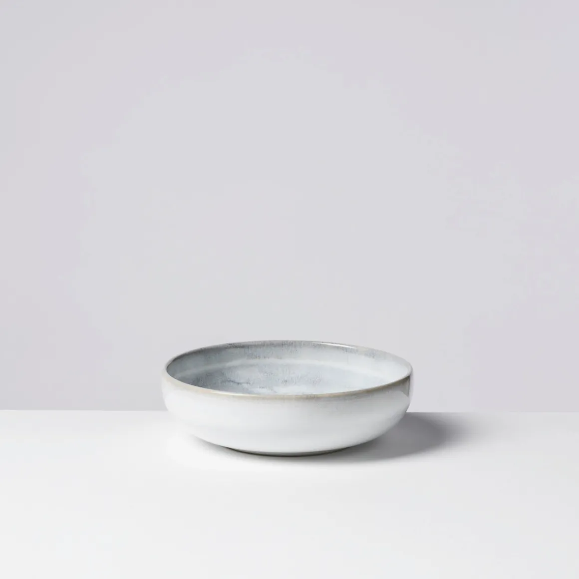 Tafelservice, Steinzeug TIEFER SEE Grau / Weiß