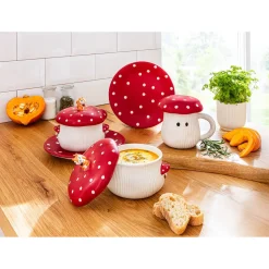 Tasse „Fliegenpilz“ mit Deckel, 300 ml