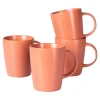 Tassen „Basic“, 4 Stück je 400 ml apricot
