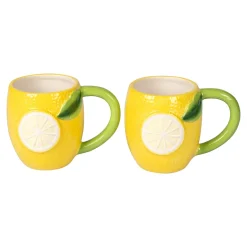 Tassen-Set „Lemon“, 2 Stück je 440 ml