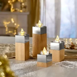 Teelichthalter-Set „Advent“, 4-teilig
