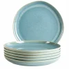 Teller Set, Steinzeug Cordelia Grün