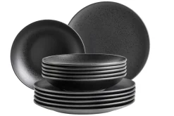 Teller Set, Steinzeug Essential