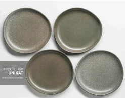 Tellerset, Keramik Marlena 6 x Speiseteller, 6 x Suppenteller