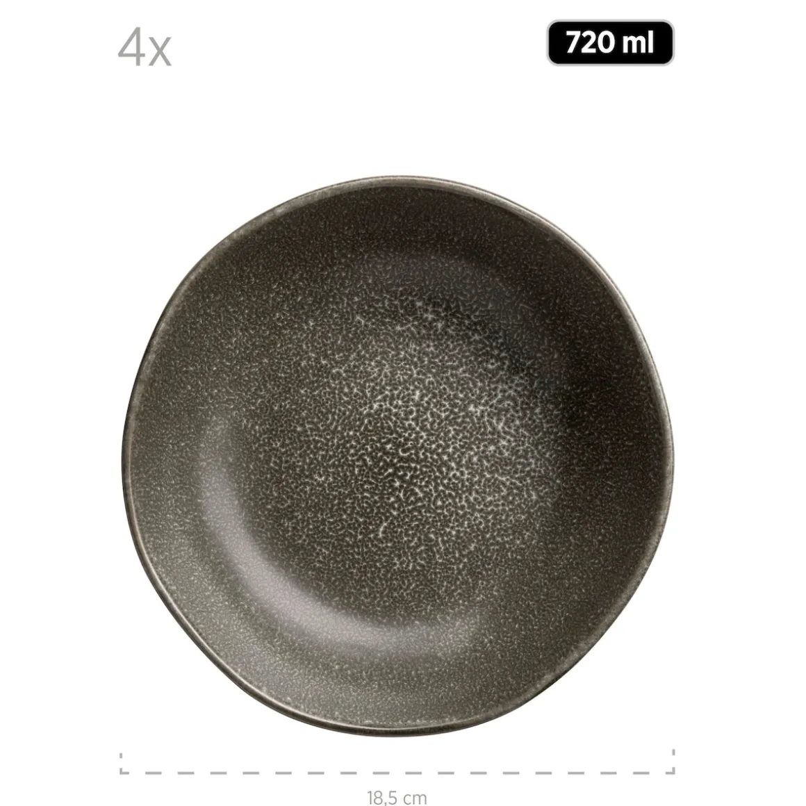 Tellerset, Keramik Marlena 6 x Speiseteller, 6 x Suppenteller