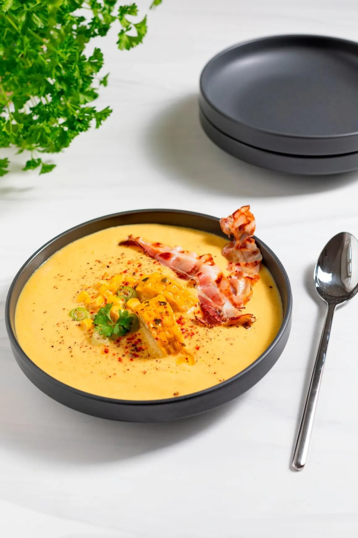 Tellerset, Porzellan Vada Weiß