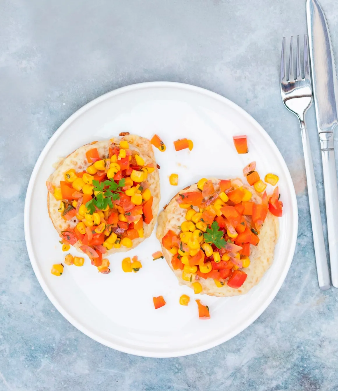 Tellerset, Porzellan Vada Weiß