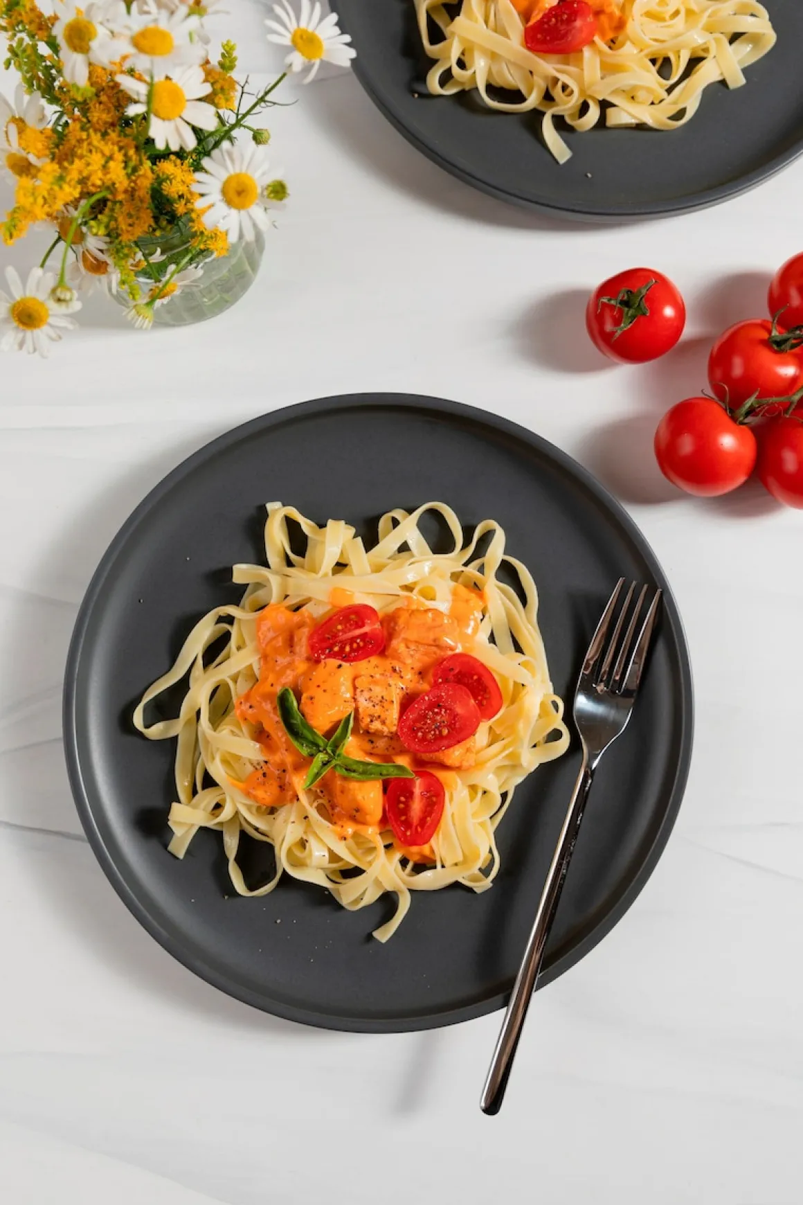 Tellerset, Porzellan Vada Weiß