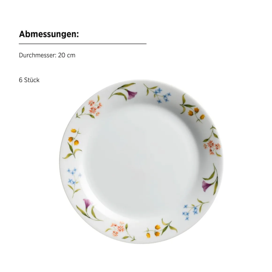 Teller-Set, Porzellan Zosma