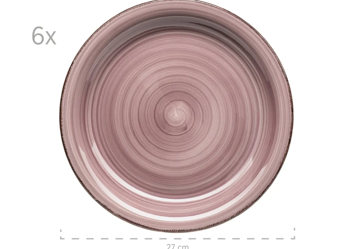 Teller-Set, Steingut Lumaca Berry