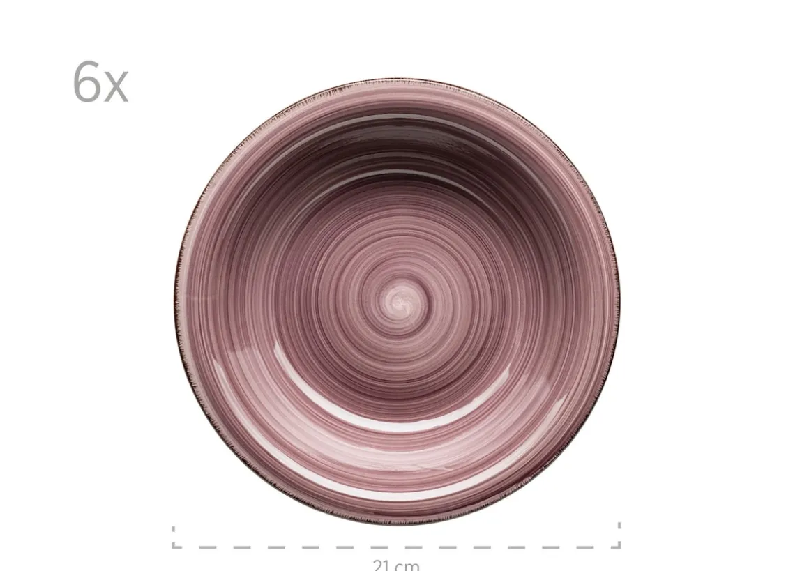 Teller-Set, Steingut Lumaca Berry