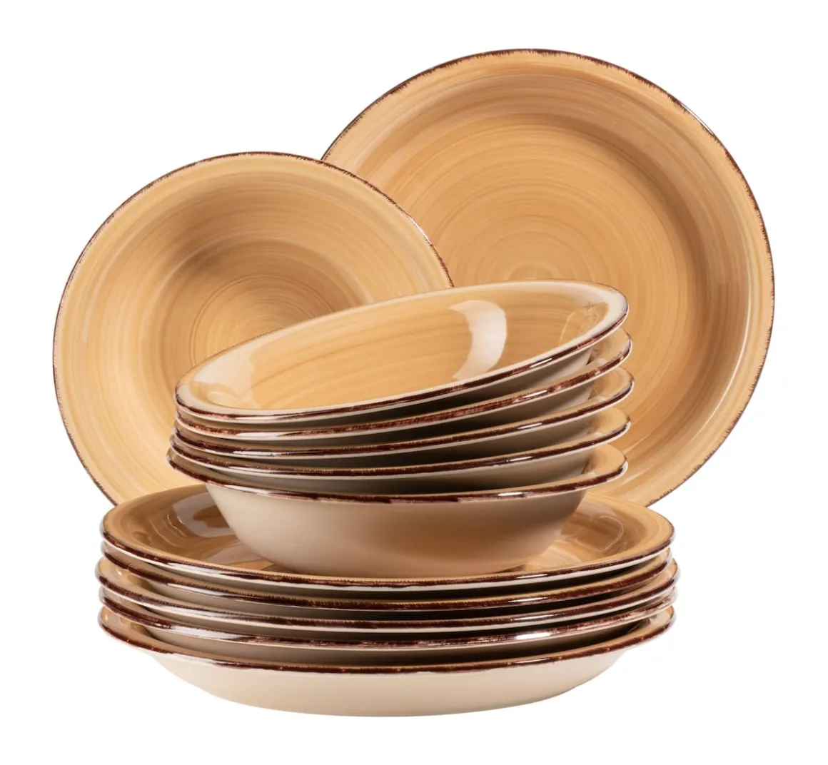 Teller-Set, Steingut Lumaca Berry