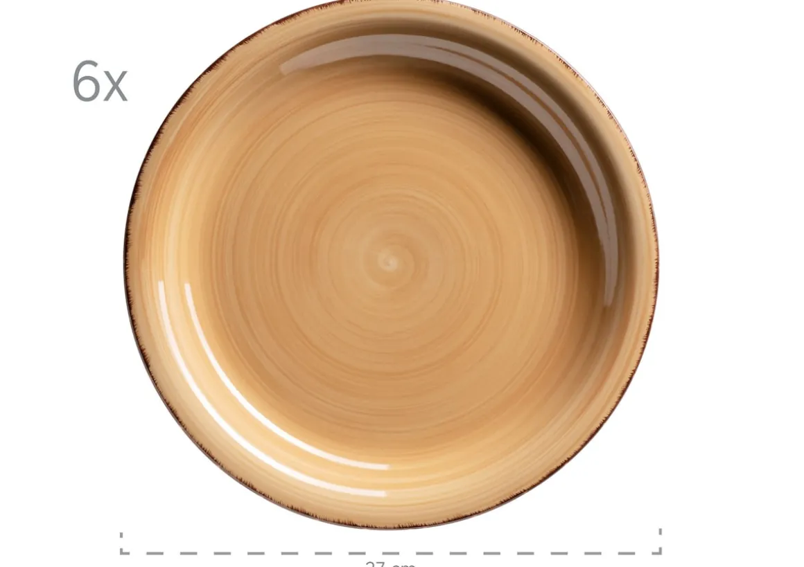 Teller-Set, Steingut Lumaca Dunkelblau