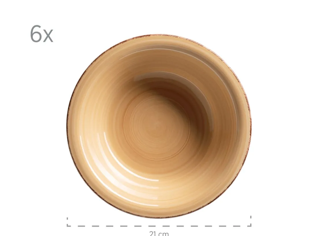 Teller-Set, Steingut Lumaca Laguna