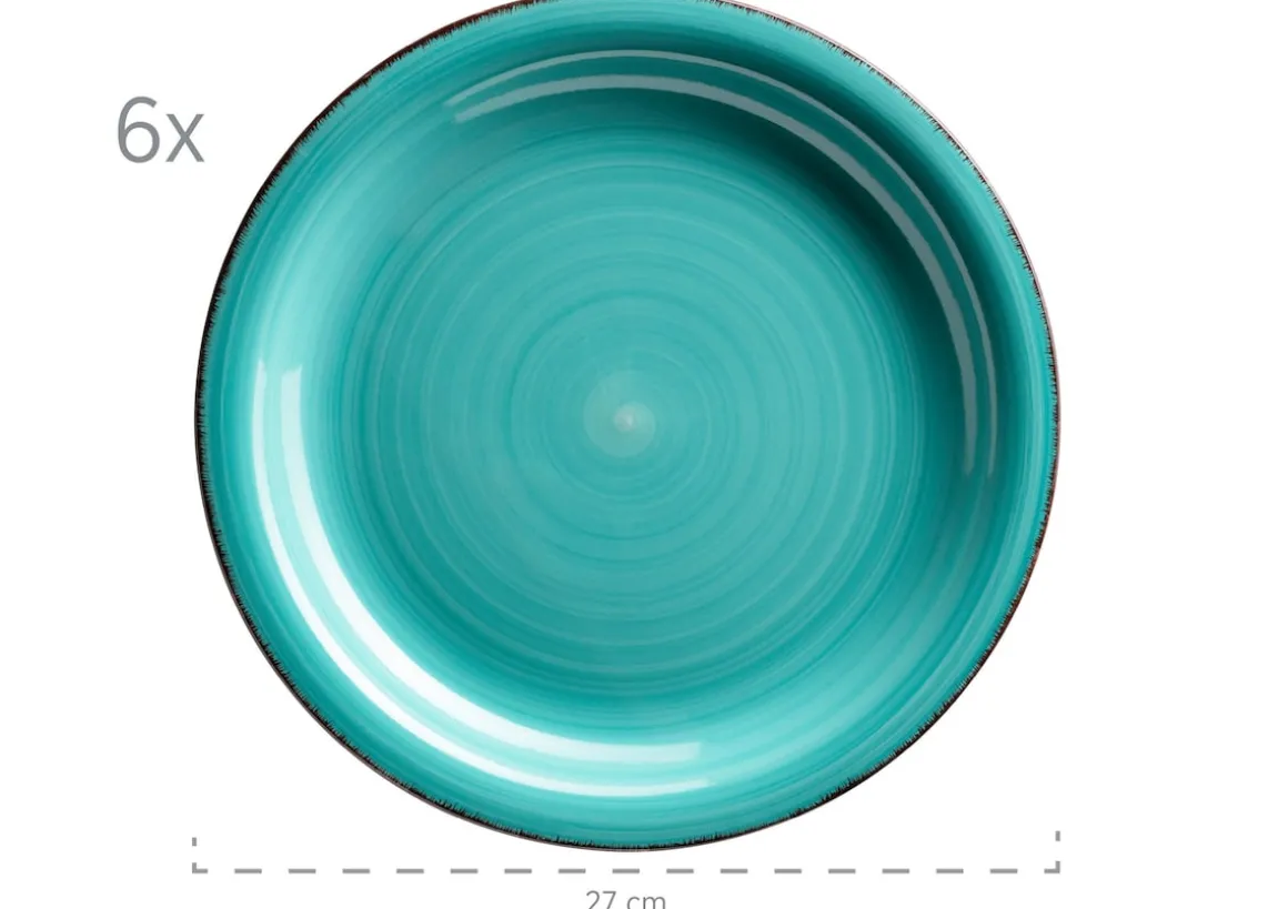 Teller-Set, Steingut Lumaca Laguna