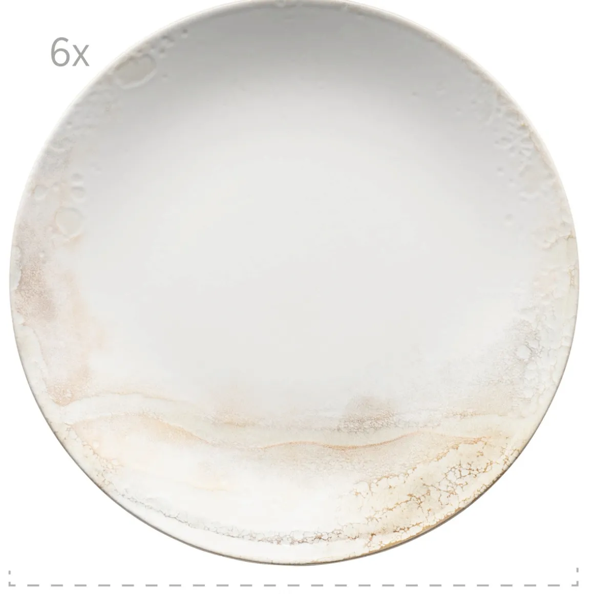 Teller-Set, Steinzeug Ossia 6 x Suppenteller, 6 x Speiseteller, 6 x Dessertteller