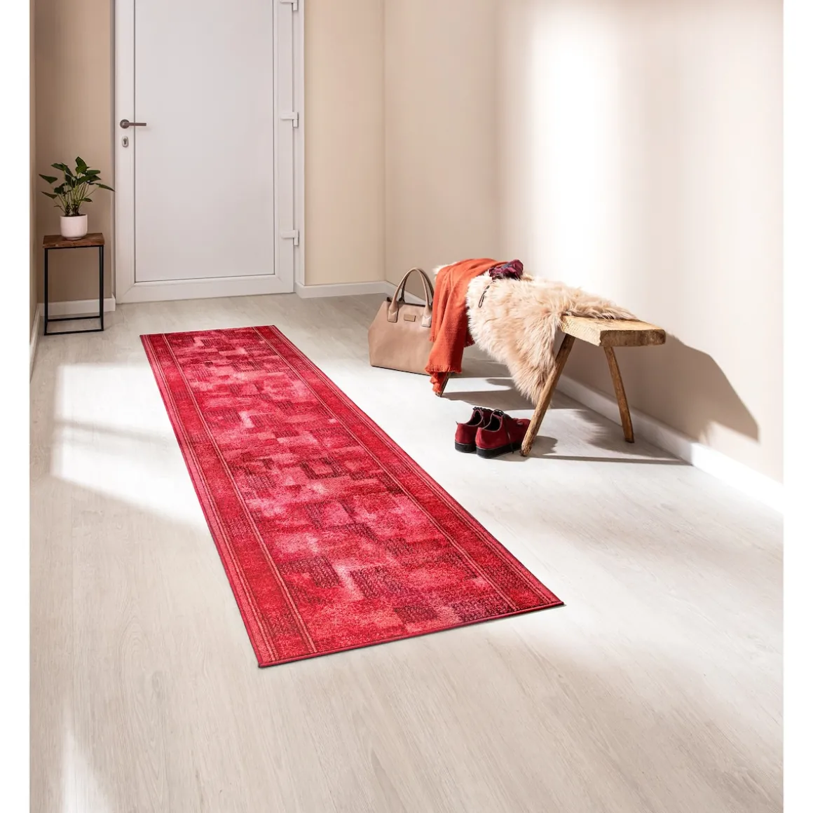 Teppich "Tetris" bordeaux