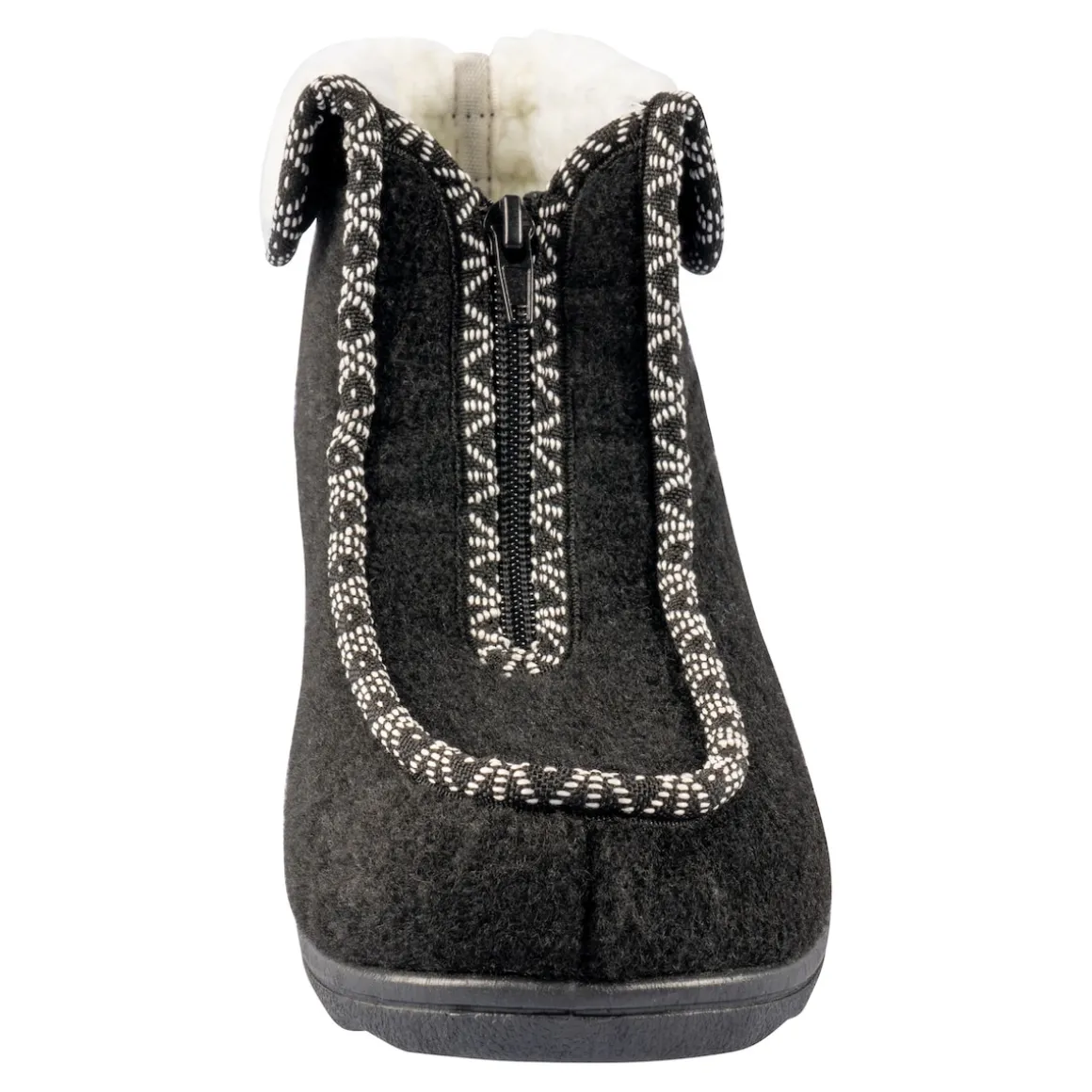 Thermo-Hausschuh schwarz