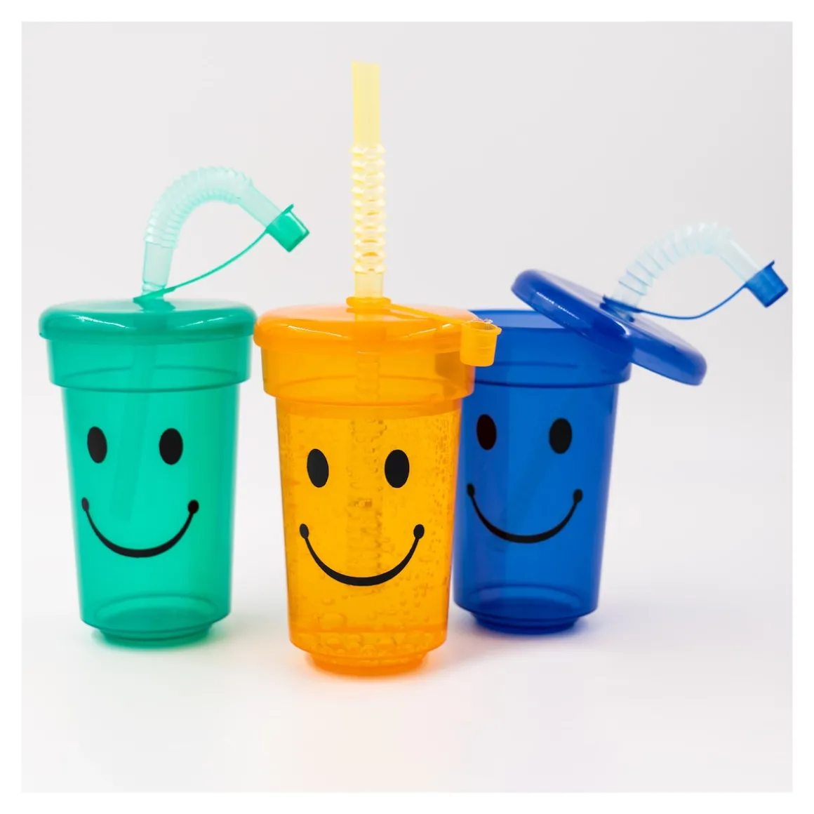 Trinkbecher-Set "Safety" mit Trinkhalm, 6 Stück