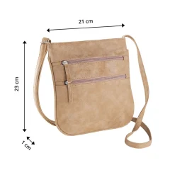 Umhängetasche "Ella" cappuccino