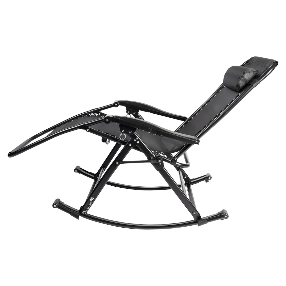 Variabler-Schaukelstuhl "Ergo" mit Liegefunktion, Fußstütze und verstellbarem Kissen