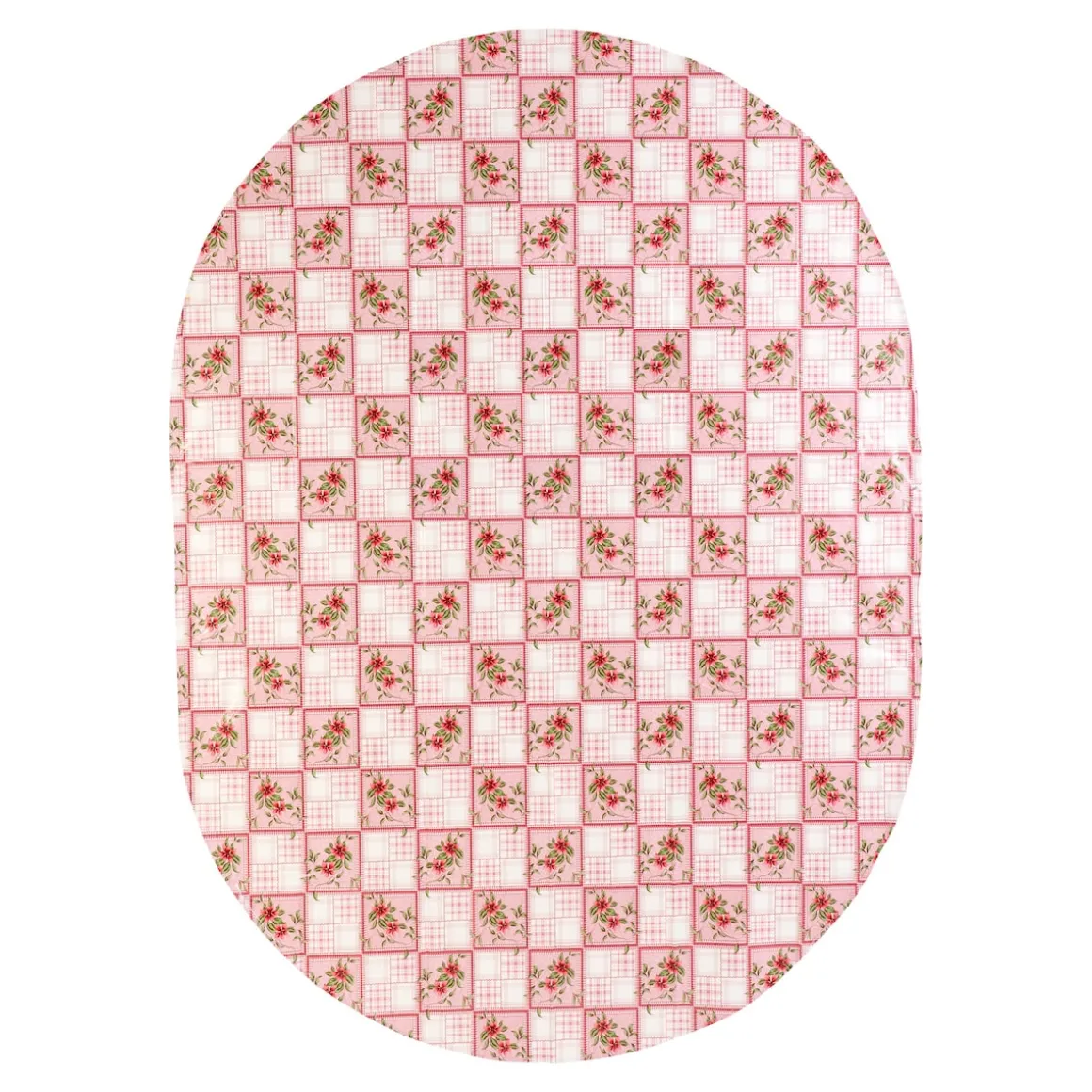 Wachstischtuch "Fleur" 160x220 cm, oval