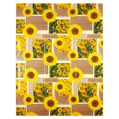 Wachstuch-Tischdecke "Sonnenblumen" 160x130 cm
