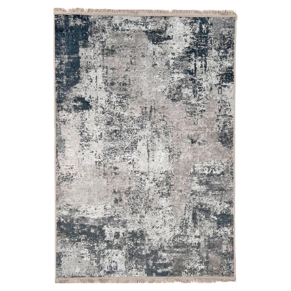 Waschbarer Teppich "Ina" blau