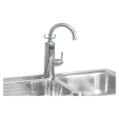 Wasserhahn mit Durchlauferhitzer 