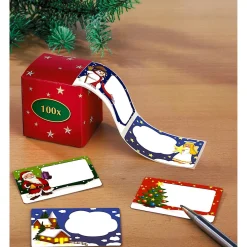 Weihnachts-Etiketten, 100 Stück
