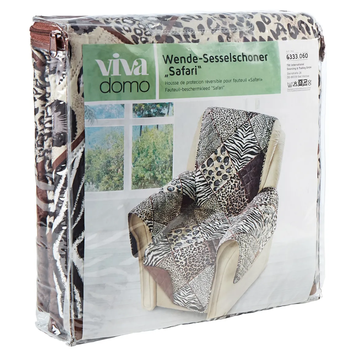 Wende-Sesselschoner Safari