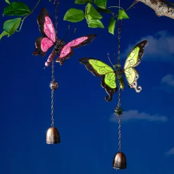 Windspiel „Schmetterling“ grün