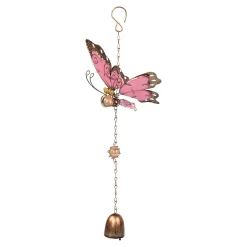 Windspiel „Schmetterling“ pink