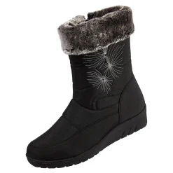 Winterstiefel "Schneeflocke" schwarz