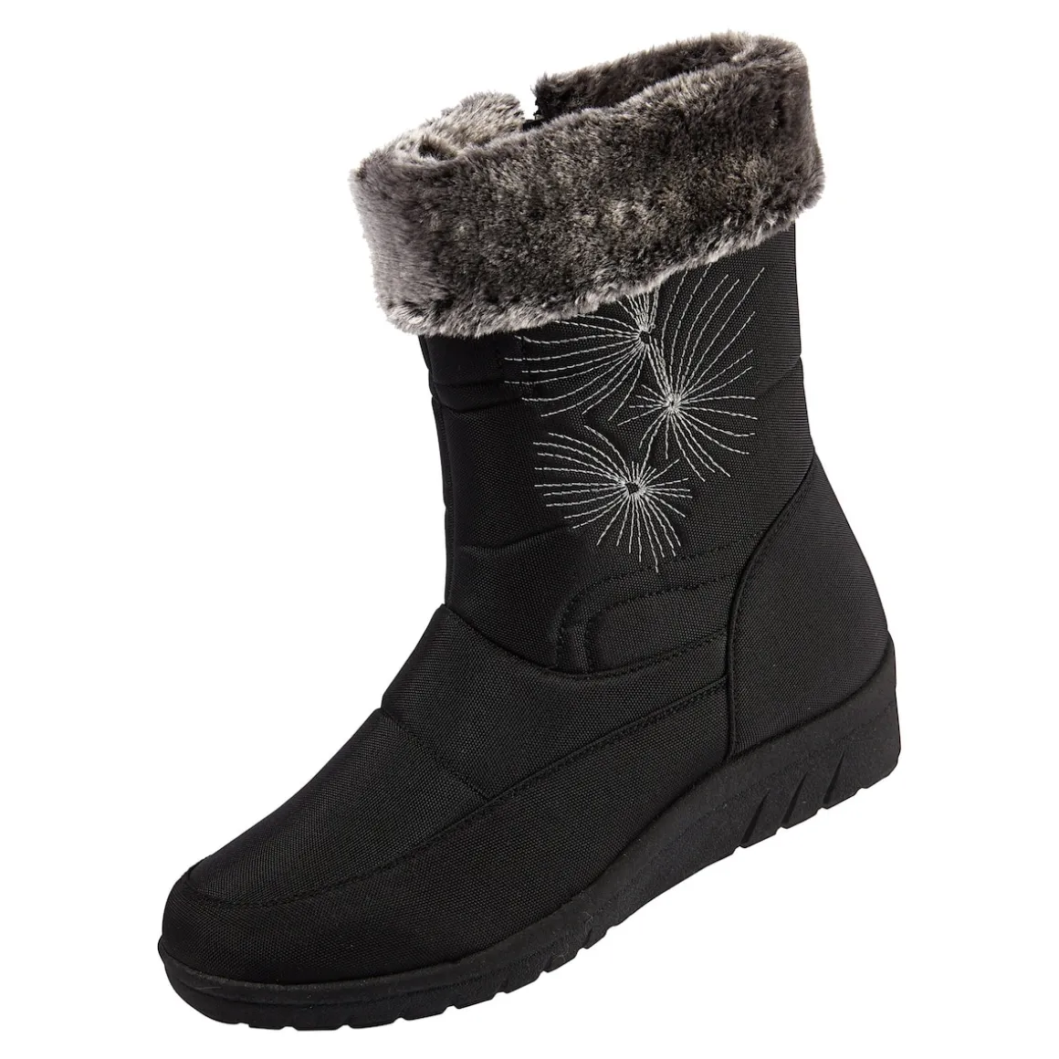 Winterstiefel "Schneeflocke" schwarz