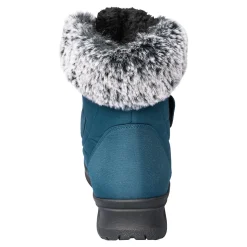 Winterstiefelette mit Spikes & Klett „Monika“ petrol