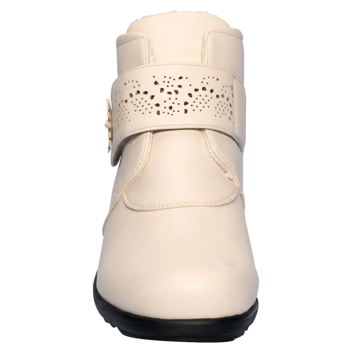 Wärme-Klettstiefelette „Beatrice“ creme